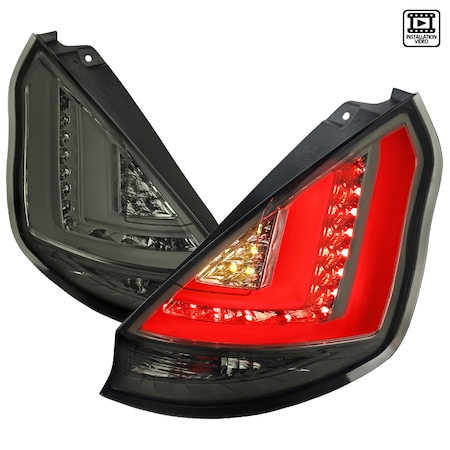 Spec-D Tuning 11-12 Ford Fiesta LED Tail Lights Smoked LT-FST115GLED-TM